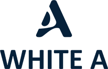 WHITE A Logo White